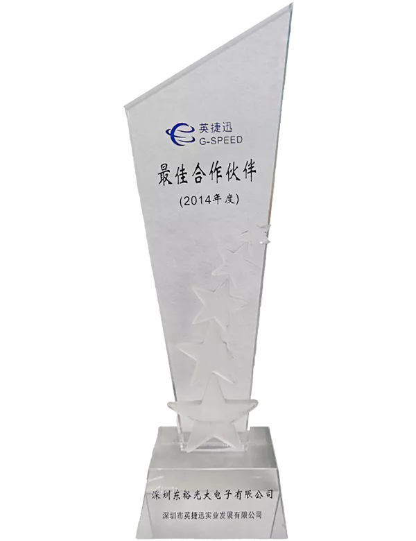 英捷迅2014年度最佳合作伙伴