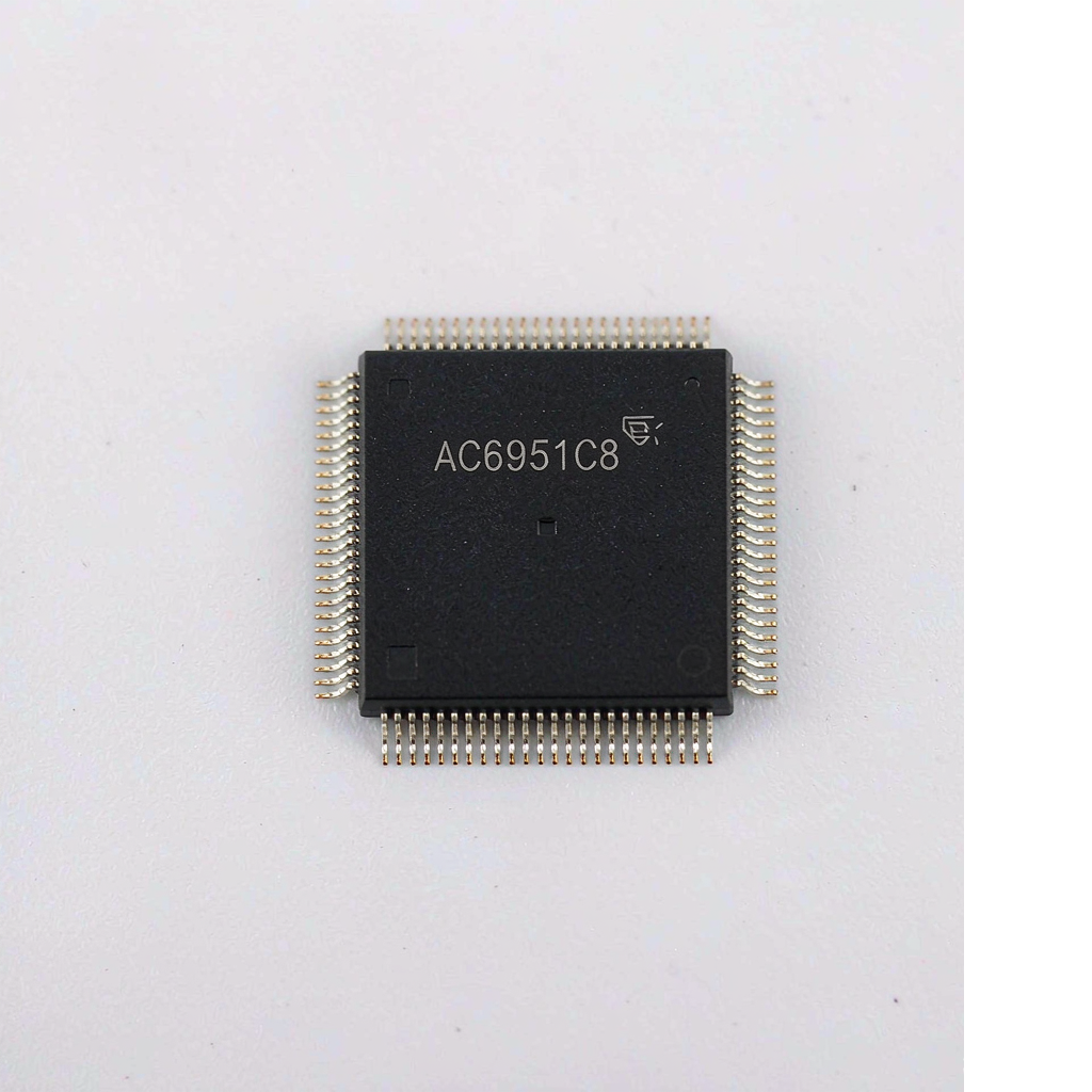杰理 AC6951C8 产品图（LQFP-48 7×7mm 蓝牙音频 SoC）